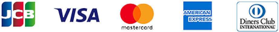 JCB VISA mastercard AMERICAN EXPRESS Diners Club