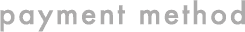 payment method