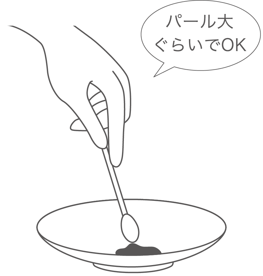 パール大くらいでOK