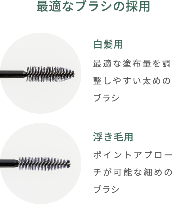 カラーシャンプーのキメ細かい泡 毛髪 ※イラストはイメージ